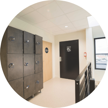 Vestiaire de notre Salle de sport les Herbiers